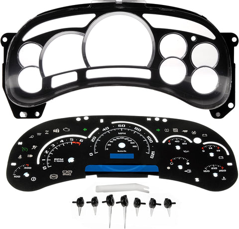 Dorman 10-0104B Instrument Cluster Upgrade Kit - Escalade Style with Transmission Temperature for Select Chevrolet/GMC Models