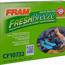 FRAM Fresh Breeze Cabin Air Filter Replacement for Car Passenger Compartment w/ Arm and Hammer Baking Soda, Easy Install, CF11182 for Select Acura and Honda Vehicles