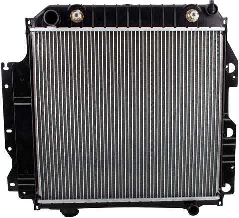MYSMOT CU1682 Radiator Direct Replacement Assembly Compatible with 2006 Jeep TJ / 1987-2006 Jeep Wrangler 4CYL 2.4 2.5 4.0 4.2L,Replace# CH3010221 040876420151 52028120