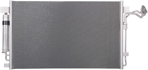 Lynol Cooling System Premium Complete Aluminum AC Condenser Replacement Compatible With 2007-2018 Nissan Altima 2012-2019 Maxima L4 2.5L V6 3.5L