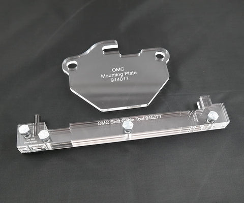 SpeedFreakCNC OMC Cobra Compatible Sterndrive Shift Cable & Bell Crank Alignment Tools 915271 & 914017