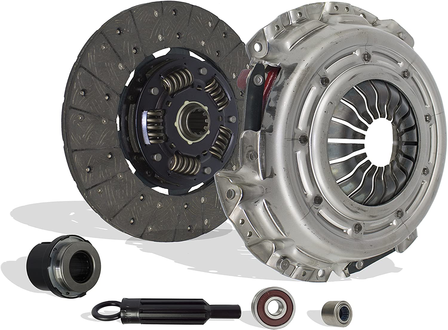 Clutch Kit Compatible With Blazer S10 C1500 P30 Jimmy Savana Sonoma 1500 K1500 Ls Xtreme Envoy Diamond Base Sle Sl 1996-2003 4.3L V6 GAS OHV Naturally Aspirated (04-153)