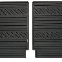 GM Accessories 22793575 Rear All-Weather Floor Mats in Black