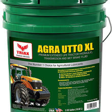 Triax Agra UTTO XL Synthetic Blend Premium Tractor Hydraulic & Transmission Oil - Extreme Performance - Replaces Most OEM Fluids (1 x 5 GAL Pail)