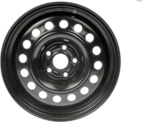 Dorman Black Wheel with Painted Finish (15 x 6. inches /5 x 3 inches, 45 mm Offset)