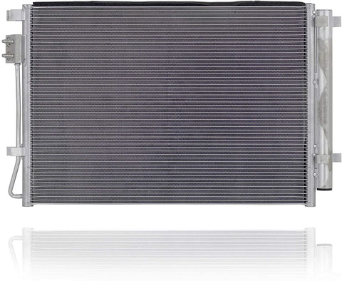 A-C Condenser - Cooling Direct For/Fit 18-20 Kia Rio5/Rio Sedan 18-20 Hyundai Accent Sedan - With Receiver & Dryer - 97606H9100
