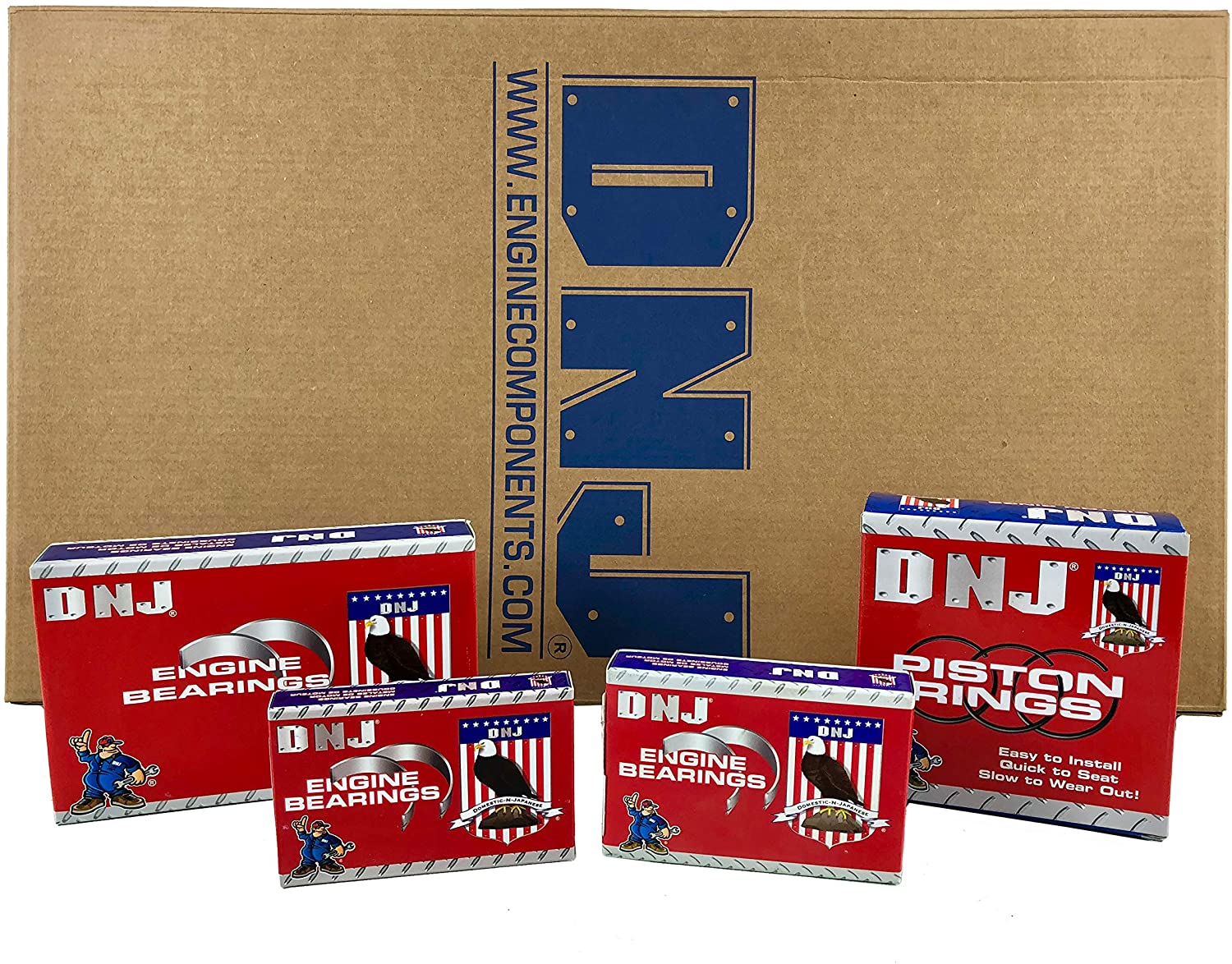 DNJ EK972 Engine Rebuild Kit for 1998-2004 / Lexus, Toyota / 4Runner, GX470, Land Cruiser, LX470, Sequoia, Tundra / 4.7L / DOHC / V8 / 32V / 285cid / 2UZFE