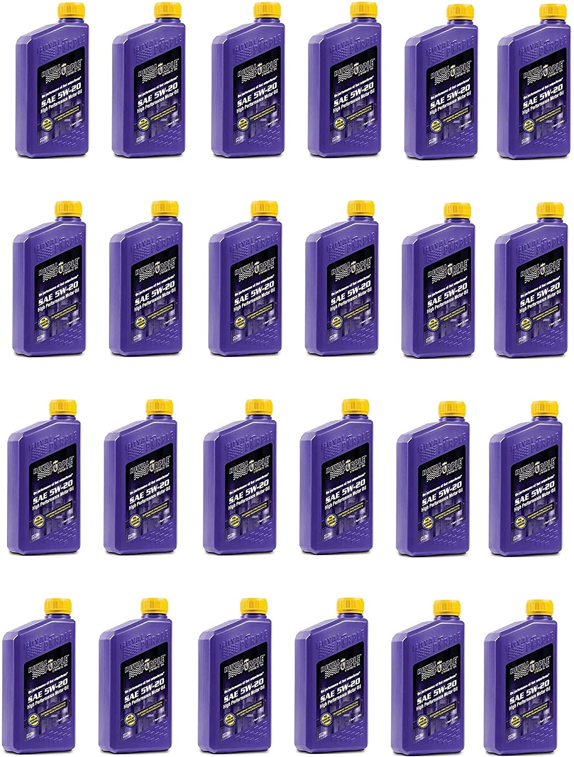 Royal Purple 5W20 SAE Multi-Grade Synthetic Motor Oil Pack of 24 Quarts