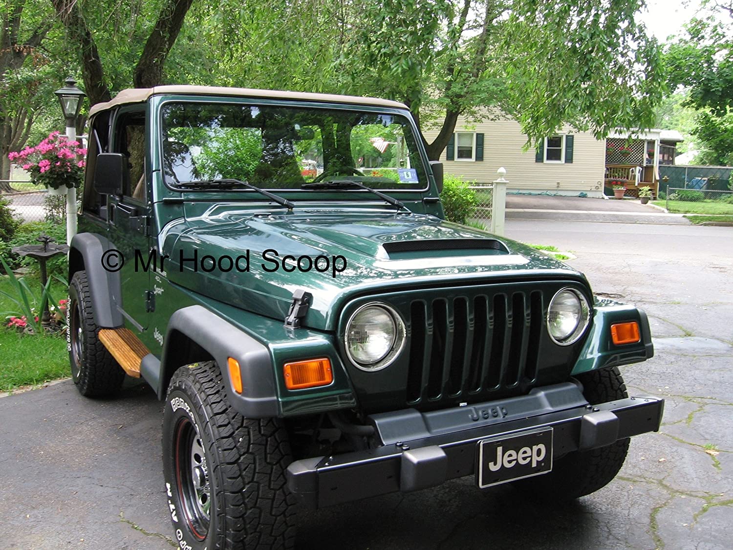 Xtreme Autosport Unpainted Hood Scoop Compatible with 1987-2018 Jeep Wrangler HS009