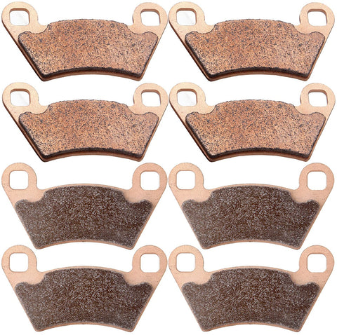 ECCPP FA354 Brake Pads Front and Rear Sintered Replacement Brake Pads Kits Fit for 2004-2014 Polaris Ranger