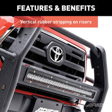 ARIES 2170018 Pro Series Black Steel Grille Guard with Light Bar, Select GMC Sierra 1500