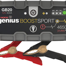 NOCO Boost Sport GB20 400 Amp 12-Volt Ultra Safe Portable Lithium Car Battery Jump Starter Pack for Up to 4-Liter Gasoline Engines