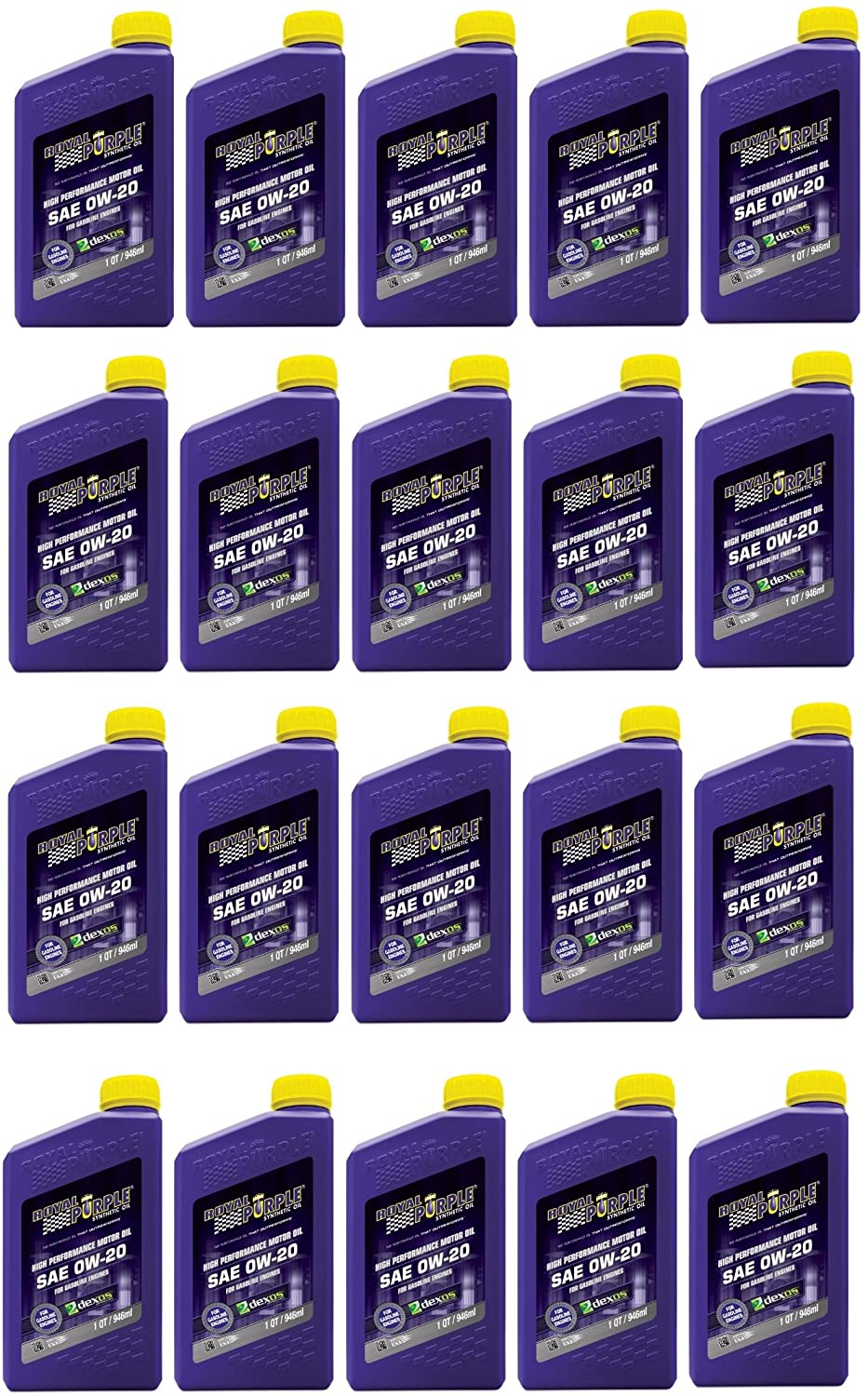 Royal Purple API-Licensed SAE 0W20 High Performance Synthetic Motor Oil - (Case of 20)