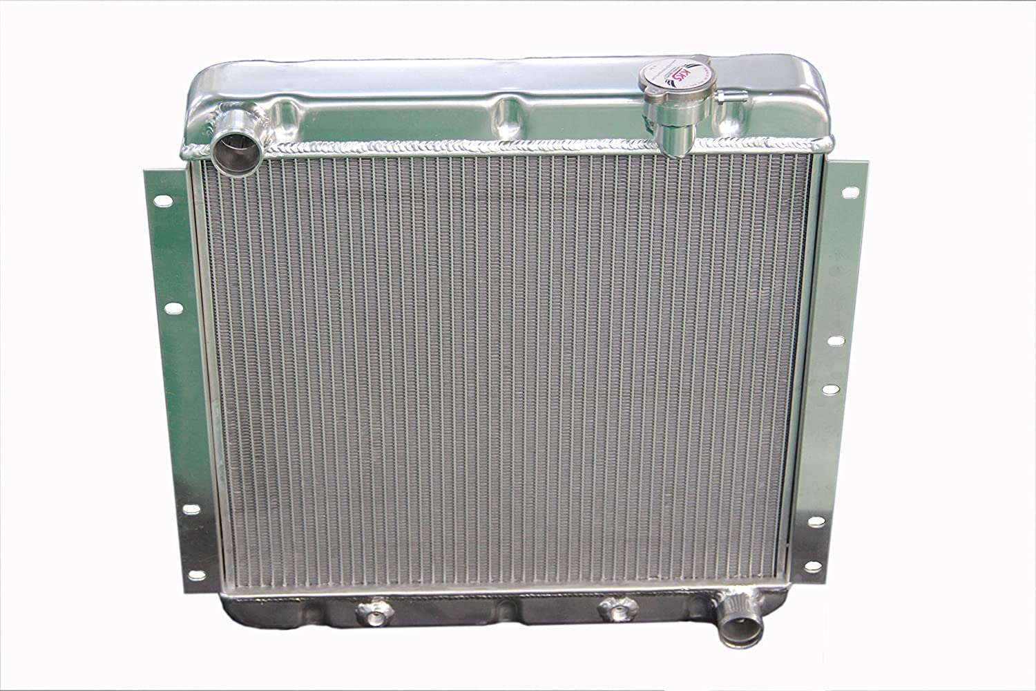 Polished KKS180 3 Rows Aluminum Radiator Fit 1958-1984 Toyota Land Cruiser FJ40