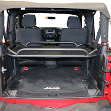 Rampage Products 86624 Rear Storage Rack, Interior Mount, Fold-Up w/Rear Seat Removed, for 2007-2018 Jeep Wrangler JK 2-Door, Black Powder Coat Finish