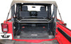Rampage Products 86624 Rear Storage Rack, Interior Mount, Fold-Up w/Rear Seat Removed, for 2007-2018 Jeep Wrangler JK 2-Door, Black Powder Coat Finish
