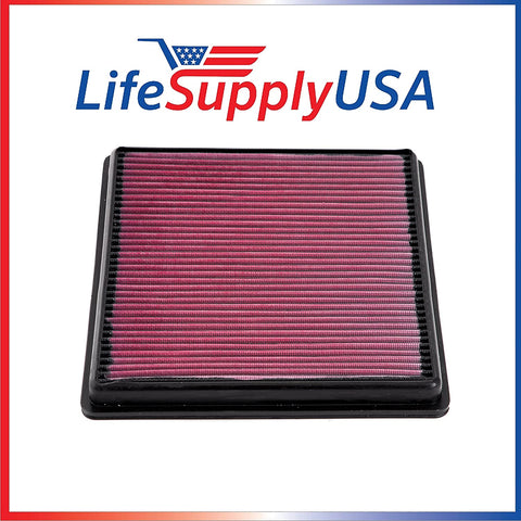 LifeSupplyUSA 10 Pack Replacement Air Filter Compatible with 2007-2017 Ford/Lincoln Truck Trucks and SUV V6/V8/V10 Filter