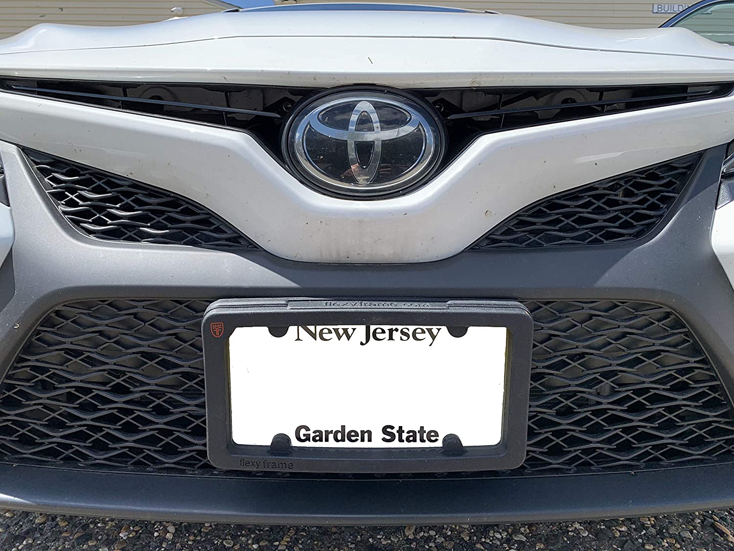 TN TrunkNets Inc A NASA-Like Rubber Heavy Duty Front License Plate Bracket Frame Tag Holder Guard Bumper for Toyota