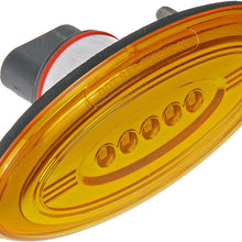 Dorman 888-5411 Front Side Marker Light Assembly for Select Peterbilt 386 Trucks