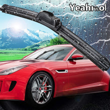 Windshield wiper blades, 26" + 19" Inch Bracketless Beam J U Hook Wiper Blades by YEAHMOL (set of 2)