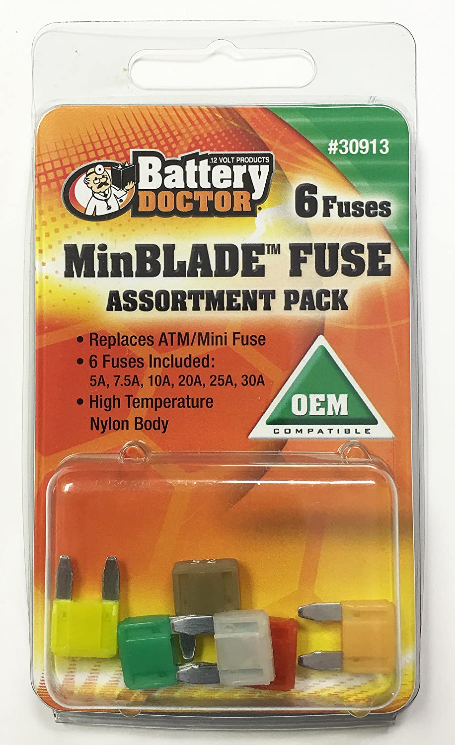 WirthCo Engineering Inc 30913 Fuse Asst Mini Blade 6 Pk