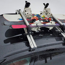 BRIGHTLINES Universal Ski Snowboard Racks Carriers 2pcs Mount on Vehicle top Cross Bars (Up to 4 Skis or 2 Snowboards)