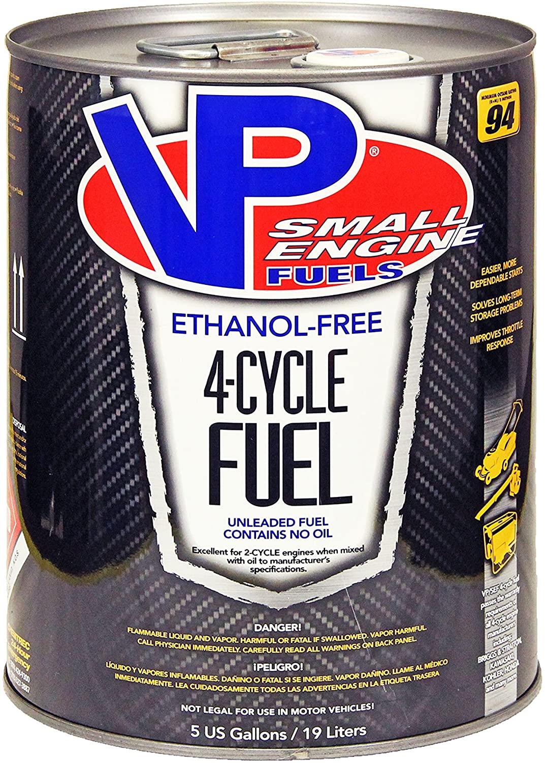 VP Small Engine Fuels 6202 Ethanol-Free JASO-FD 4-Cycle Fuel - 5 gal