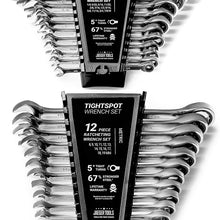 24pc IN/MM TIGHTSPOT Ratcheting Wrench Set - MASTER SET Including Inch & Metric With Quick Access Wrench Organizer - Our standard in combination wrench sets from gear to tip