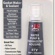 J-B Weld 32507 Water Pump and Thermostat Housing RTV Silicone Gasket Maker and Sealant - .5 oz.