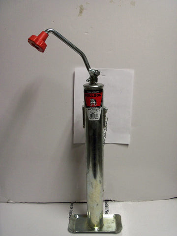 Bulldog 158487 Gray Universal Topwind Tubular Swivel Trailer Jack (2000 lbs. Lift Capacity)
