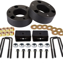 SCITOO 3 inch Front 2 inch Rear Leveling lift kit for Chevrolet 2007-2019 Lift Strut Spacer Compatible for Chevrolet Silverado 1500 2.7L 2019 Front Lift Spacers Rear Lift Blocks