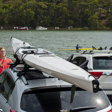 Rhino Rack Nautic 580 Series Kayak/Canoe Carrier, Includes 2 x Tie Down Straps and 2 x Rapid Straps w/Unique Buckle Protector