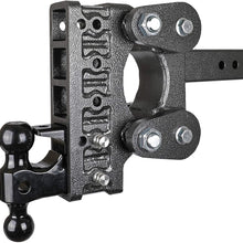 Drop Hitch GENY GH-1125 Torsion Suspension Hitch 2.5" Receiver Class V 16K Towing Hitch GH-1125, Combo Includes Dual Ball, Pintle Lock & 2 Hitch pins (7.5" Drop 2.5" Receiver)