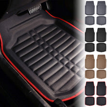 FH Group Tray Style Car Mats F14409REDBLACK Deep Tray All Weather Floor Mats, 4 Piece