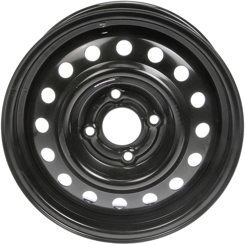 Dorman 939-200 Black Wheel with Painted Finish (15 x 5.5 inches /4 x 100 mm, 45 mm Offset)