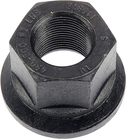 Dorman 611-0030.10 M22-1.50 Wheel Nut Metric - 33mm Hex, 30.48 mm Length - Black, 10 Pack