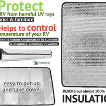 PetriStor 16 X 25 SunShield RV Reflective Door Window Cover- Helps Protect Your RV from Harmful UV Rays and Regulates RV Temperature
