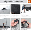 Classic Accessories Over Drive SkyShield Deluxe Travel Trailer Cover, Fits 27' - 30' Trailers - Water Repellent RV Cover (80-387-101801-EX)