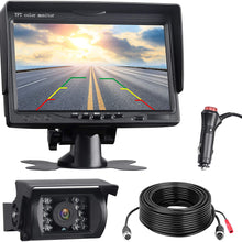 TOGUARD Backup Camera Kit, 7’’ LCD Rear View Monitor with IP67 Waterproof Night Vision Back up Rearview Reverse Cam for Trucks, RVs, Trailers, Bus, Harveste, Pickup, Motor Home, Van Large Vehicles