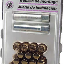 McGard 65557GDC SplineDrive Wheel Installation Kit (M12 x 1.5 Thread Size) - Gold Chrome with Wheel Locks - for 5 Lug Wheels