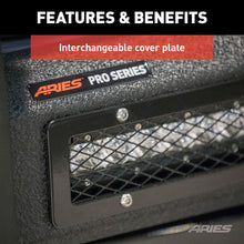 ARIES 2170018 Pro Series Black Steel Grille Guard with Light Bar, Select GMC Sierra 1500