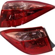 Tail Light Compatible with Toyota Corolla 2017-2018 Right Side and Left Side Outer Assembly CE/L/LE/LE Eco Models CAPA