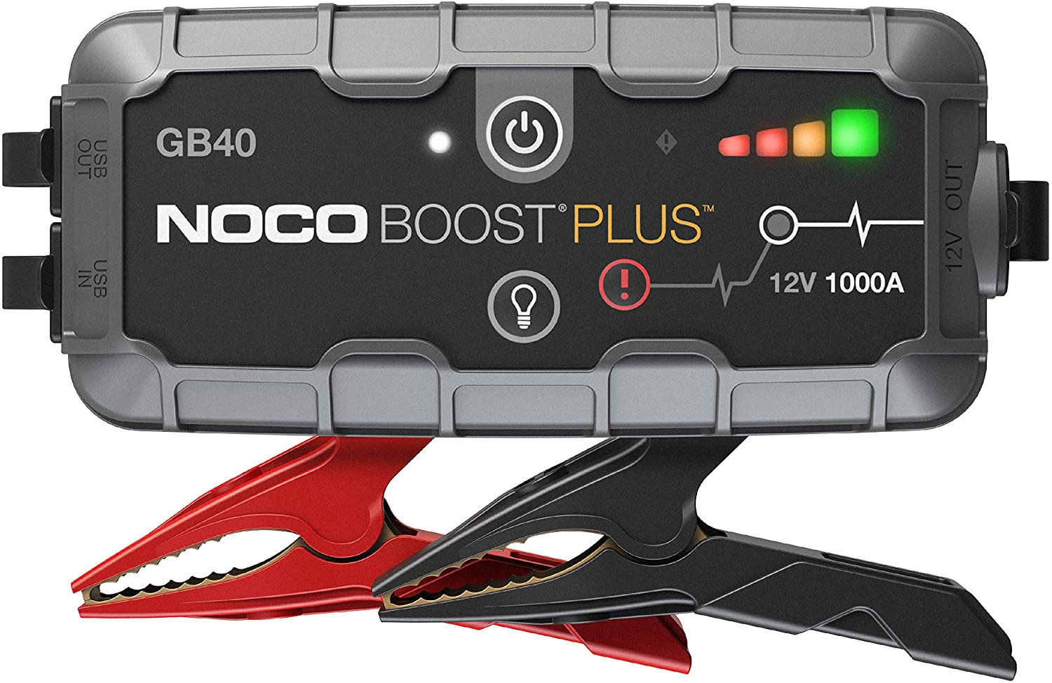 NOCO Boost Plus GB40 1000 Amp 12-Volt Ultra Safe Portable Lithium Car Battery Jump Starter Pack For Up To 6-Liter Gasoline And 3-Liter Diesel Engines