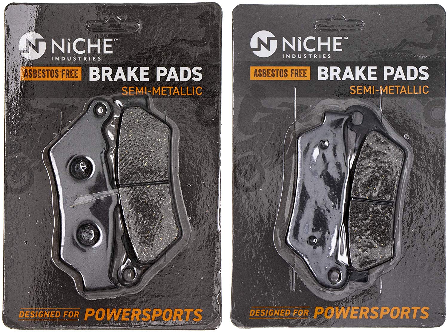 NICHE Brake Pad Set For BMW HP2 Enduro 34217660281 34117651958 Complete Semi-Metallic