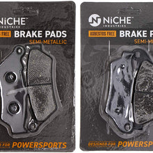 NICHE Brake Pad Set For BMW HP2 Enduro 34217660281 34117651958 Complete Semi-Metallic