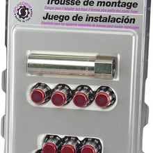 McGard 65457RCC Chrome with Red Cap SplineDrive 4 Lug Wheel Installation Kit (M12 x 1.5 Thread Size)