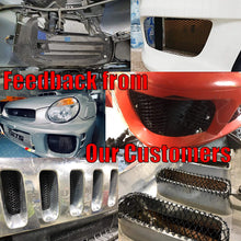 AUTOT 40 x 13 inch Car Grill Mesh Sheet, Black Painted Aluminum Alloy Grille Mesh Roll, 11 x 25 mm Hexagon-Shape Grids