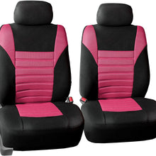 TLH 3D Air Mesh Fabric Front Set Seat Covers, Removable Headrests & Airbag Compatible, Yellow Color- Universal Fit for Cars, auto, Trucks, SUV
