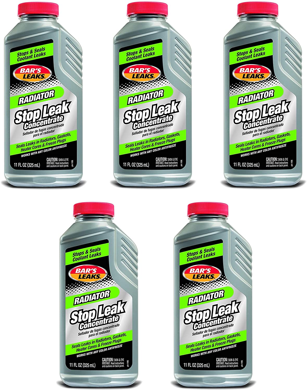 Bar's Leaks Bar's Products 1196-5PK Radiator Stop Leak 11 oz, Pack of 5, 11. Fluid_Ounces, 5 Pack