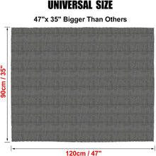 X AUTOHAUX Non-Slip Car Rubber Rooftop Cargo Mat 47"x35" Protective Roof Luggage Rack Travel Luggage Bag